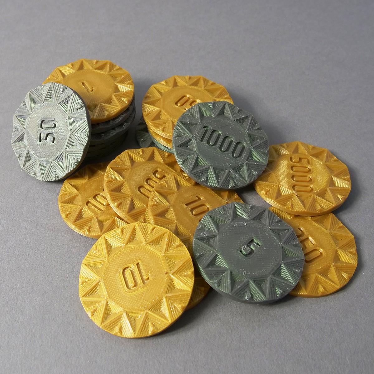 STL file Poker Chips _ Art Deco Poker・3D printing design to download・Cults